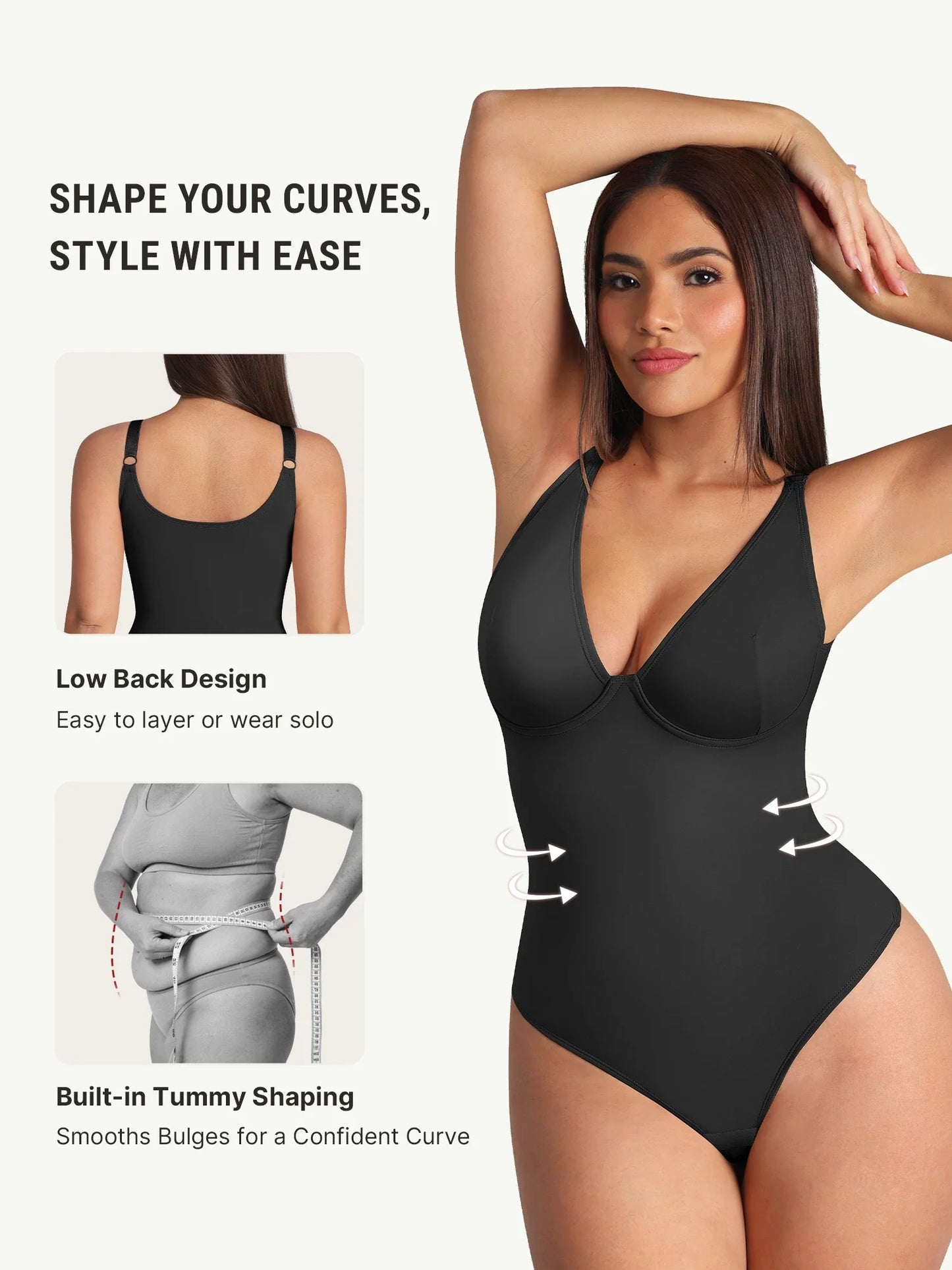 Lumoro Women's SlimFit Bodysuit